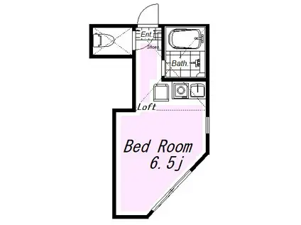 ユナイト田浦ブレストン(ワンルーム/2階)の間取り写真