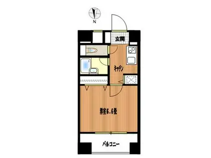 OLIO早稲田(1K/4階)の間取り写真