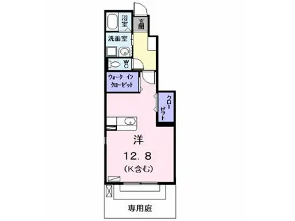 アビィーロード(ワンルーム/1階)の間取り写真