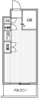 TS GARDEN都立大学II(ワンルーム/2階)の間取り写真