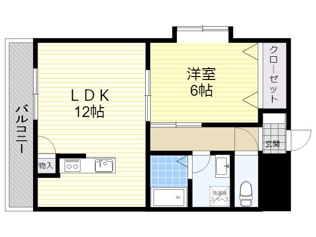 コンセールNK(1LDK/5階)の間取り写真