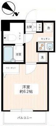 リンクス成増(1K/1階)の間取り写真