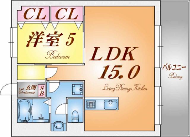 シーライフ垂水(1LDK/3階)の間取り写真