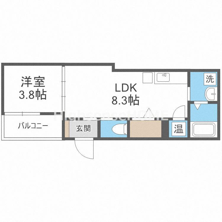 ネオシオン(1LDK/2階)の間取り写真