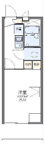 レオパレス三都(1K/2階)の間取り写真