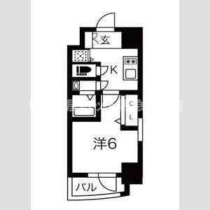 エスリードレジデンス大阪福島フロント(1K/2階)の間取り写真