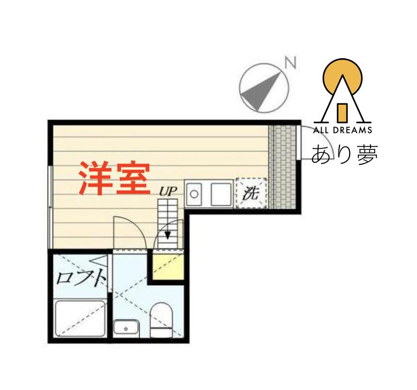 ベイルーム和田町(ワンルーム/1階)の間取り写真