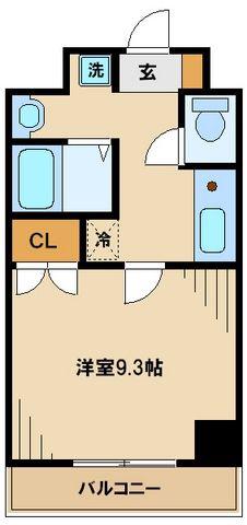プラネット(1K/5階)の間取り写真