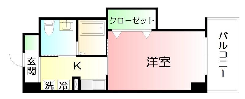 ルナ スクエア(1K/3階)の間取り写真