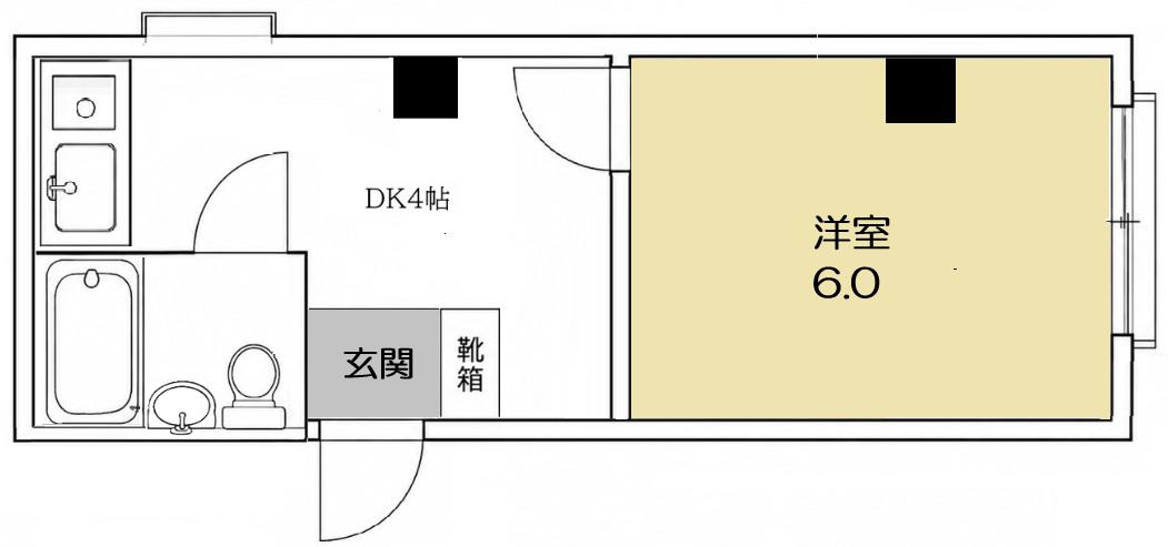 COOP ABBEY(1DK/5階)の間取り写真