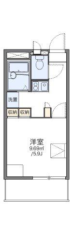 レオパレス西砂川(1K/2階)の間取り写真