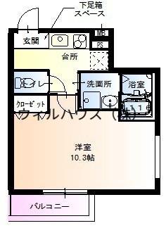 フジパレス堺鳳東6番館(1K/2階)の間取り写真