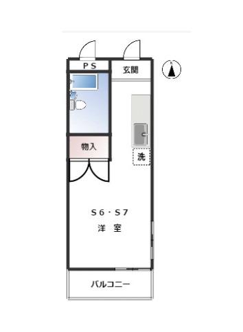 フォート上北沢(ワンルーム/1階)の間取り写真
