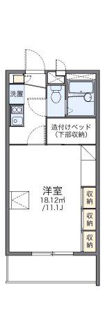 レオパレスAST(1K/1階)の間取り写真
