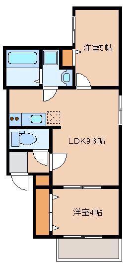 ネクストーリア横手(2LDK/3階)の間取り写真