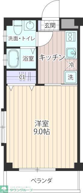 エクセルコート(1K/3階)の間取り写真