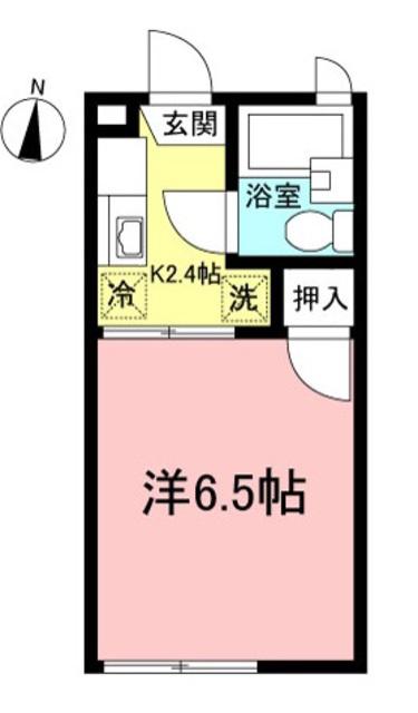 レジェンド(1K/1階)の間取り写真