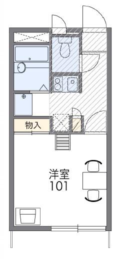 レオパレスサニーコート(1K/2階)の間取り写真
