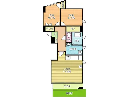 DA VINCI V(2LDK/1階)の間取り写真