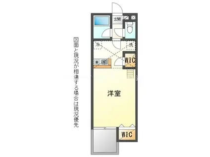 セザンヌ牛久保(ワンルーム/1階)の間取り写真