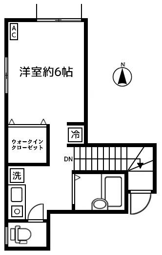 MSFIRST(ワンルーム/1階)の間取り写真