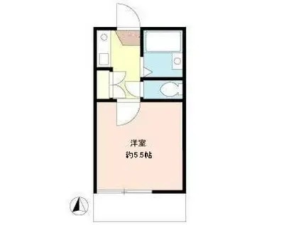 ウィステリアURAWA(1K/1階)の間取り写真