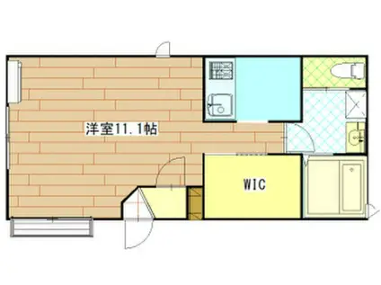 PRIMROSE(ワンルーム/1階)の間取り写真