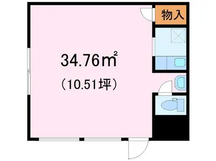 PREMIUM CASA 富士(ワンルーム/1階)の間取り写真