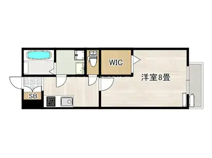 美らハウス(1K/1階)の間取り写真