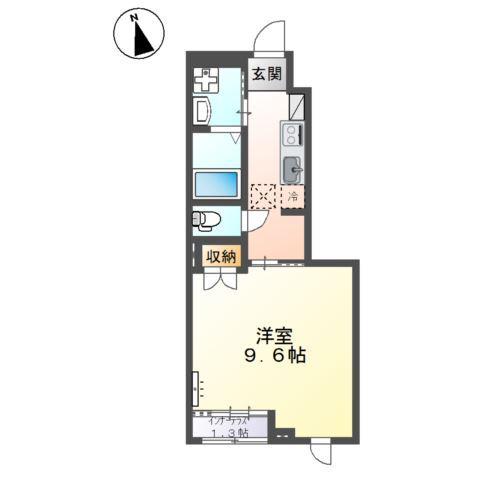 TRIANON.K(1K/1階)の間取り写真
