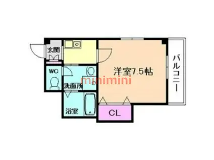 メゾンラフィーネ(1K/3階)の間取り写真