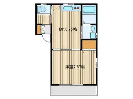 エミネンス関町(1DK/2階)の間取り写真