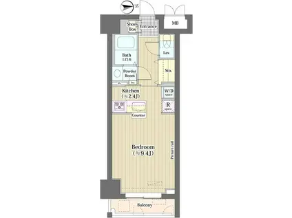 トーク西池袋ウェルフォート(1K/2階)の間取り写真