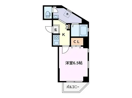 ボクんち・あやせ(1K/3階)の間取り写真