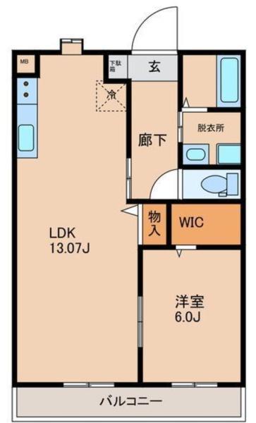 NEIGHBORSII(1LDK/1階)の間取り写真