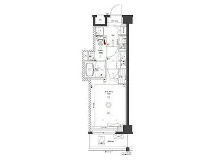 ルーブル川崎都町壱番館(1K/3階)の間取り写真