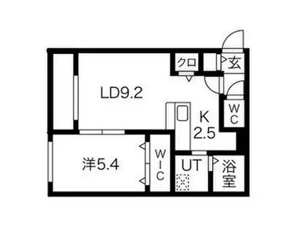 アヴァンティ ステージ(1LDK/2階)の間取り写真