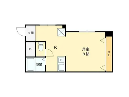 アプレシオ西冠I(1K/1階)の間取り写真