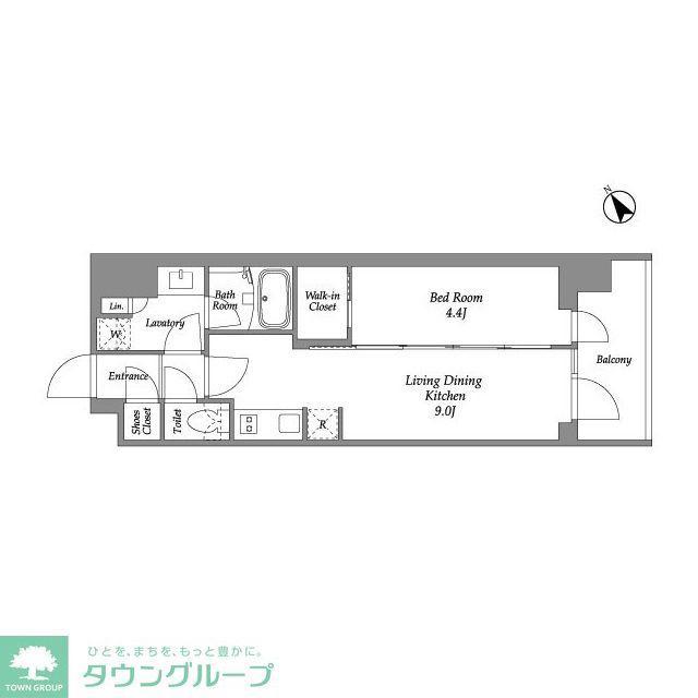 シーズンフラッツ大森西(1LDK/7階)の間取り写真