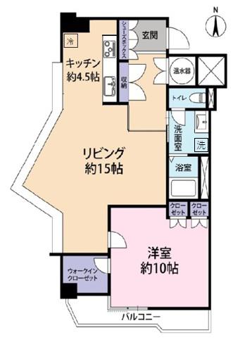 SERAPH10麻布(1LDK/7階)の間取り写真