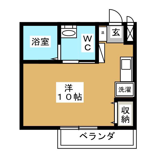 アパーテル南石堂(1K/3階)の間取り写真