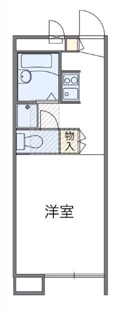 レオパレスエノモト(1K/2階)の間取り写真