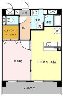 レ・フレール イタキチ(1LDK/2階)の間取り写真