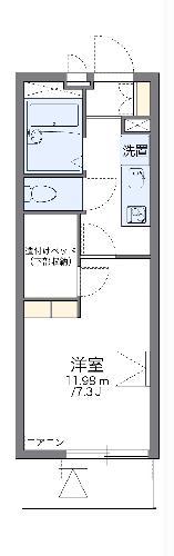 レオパレスMAKEARROWII(1K/3階)の間取り写真
