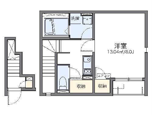 レオネクスト南田原(1K/2階)の間取り写真