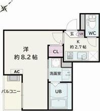 JACK MIKAWAANJOHIGASHII(1K/3階)の間取り写真
