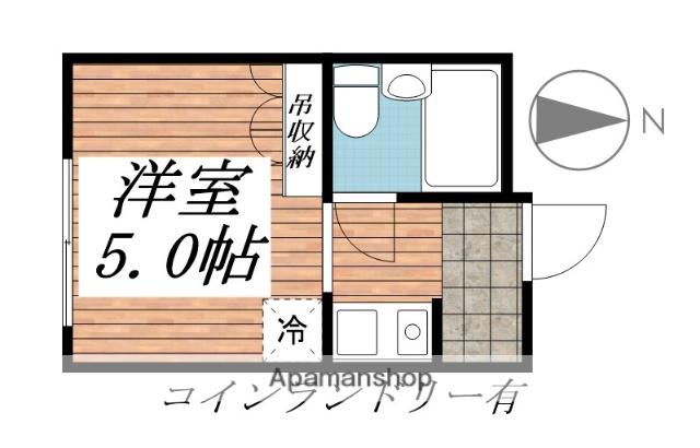 プレアール小若江(ワンルーム/1階)の間取り写真