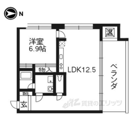 DE ESTRELLAS(1LDK/3階)の間取り写真