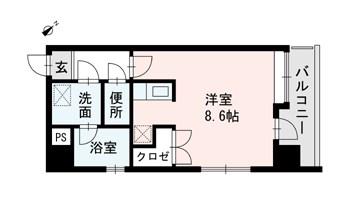 フォルム高宮(1K/6階)の間取り写真