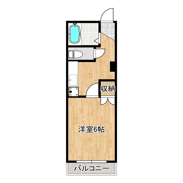 上板橋IMAハウス(1K/2階)の間取り写真